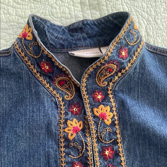 Vintage Embroidered Jean Jacket - Picture 3 of 4